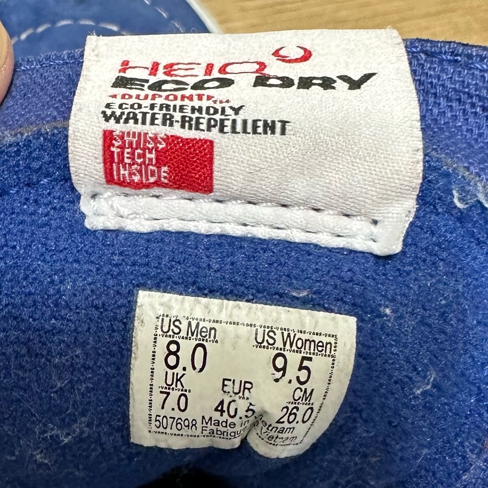 Vans HEIQ Eco Dry Sk8 Suede Hi Top Lace Up Sneaker Skater - Picture 11 of 13